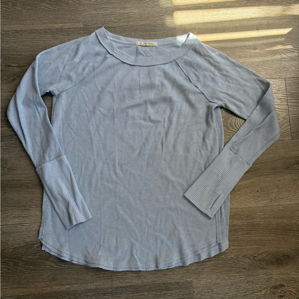 Free People | Thermal Top color Rain | sz L | Og 148$ | NWOT